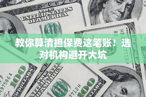 武汉教你算清担保费这笔账!选对机构避开大坑 武汉教你算清担保费这笔账!选对机构避开大坑