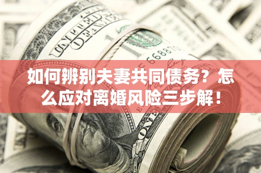 武汉如何辨别夫妻共同债务？怎么应对离婚风险三步解！