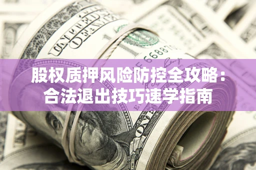 武汉股权质押风险防控全攻略:合法退出技巧速学指南 武汉股权质押风险防控全攻略:合法退出技巧速学指南