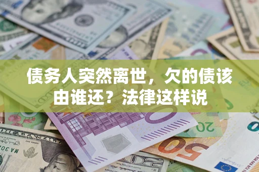 武汉债务人突然离世，欠的债该由谁还？法律这样说