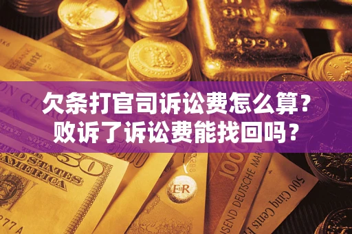 武汉欠条打官司诉讼费怎么算？败诉了诉讼费能找回吗？