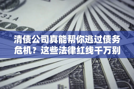 武汉清债公司真能帮你逃过债务危机？这些法律红线千万别踩