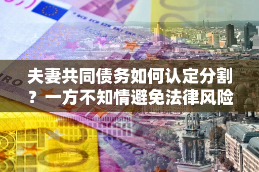 武汉夫妻共同债务如何认定分割？一方不知情避免法律风险必看！